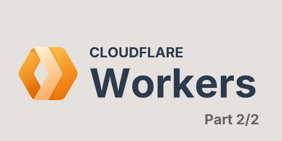 Cover Image for Cloudflare Workers & KV 이용해서 서버리스 방문자 카운팅 API 만들기 (2/2)
