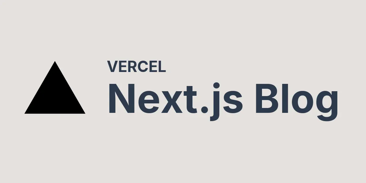 Cover Image for [블로그 만들기 #1] Next.js & Vecel 이용해서 30분만에 블로그를 만들어보자