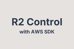 Thumbnail Image for AWS CLI, SDK 이용해서 Cloudflare R2 조작하기